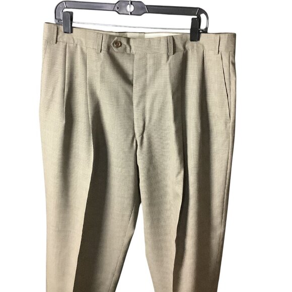 Chaps Ralph Lauren Mens 2-Piece Suit Wool Tailored Fit Black Multicolor 46L - Picture 16 of 16